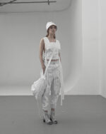 Crushed Tech White Bucket Hat