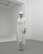 Fiber Bond White Hexagon Bucket Hat