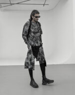 Layered Paneled Object Coated Shorts