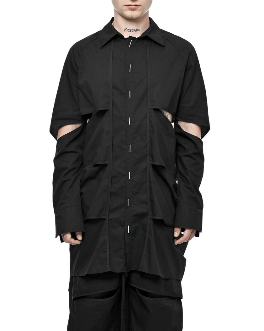 Division Cut Linear Collar Shirt