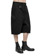 Loose Crop Raw Edge Shorts