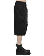 Loose Crop Raw Edge Shorts