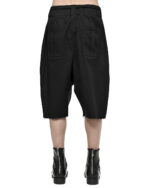 Loose Crop Raw Edge Shorts