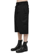 Loose Crop Raw Edge Shorts