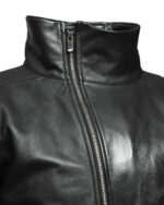 WITHIN High Neck Leather Biker Jacket