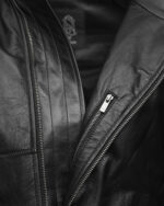 WITHIN High Neck Leather Biker Jacket