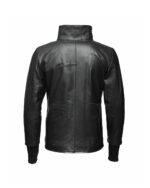 WITHIN High Neck Leather Biker Jacket