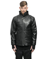 WITHIN High Neck Leather Biker Jacket