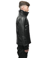 WITHIN High Neck Leather Biker Jacket