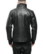 WITHIN High Neck Leather Biker Jacket