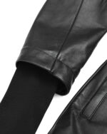 WITHIN High Neck Leather Biker Jacket