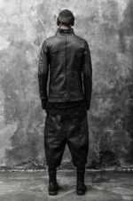 WITHIN High Neck Leather Biker Jacket