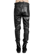 SPIRAL COATED CARGO BIKER TROUSERS