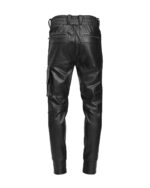 SPIRAL COATED CARGO BIKER TROUSERS