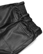 SPIRAL COATED CARGO BIKER TROUSERS