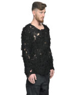 FIBER BOND DIAGON BLEND SWEATER