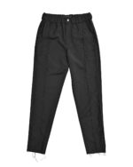 Wool External Edge Black Trousers