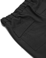 Wool External Edge Black Trousers