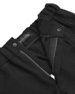 Wool External Edge Black Trousers