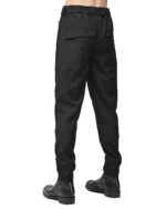 Wool External Edge Black Trousers