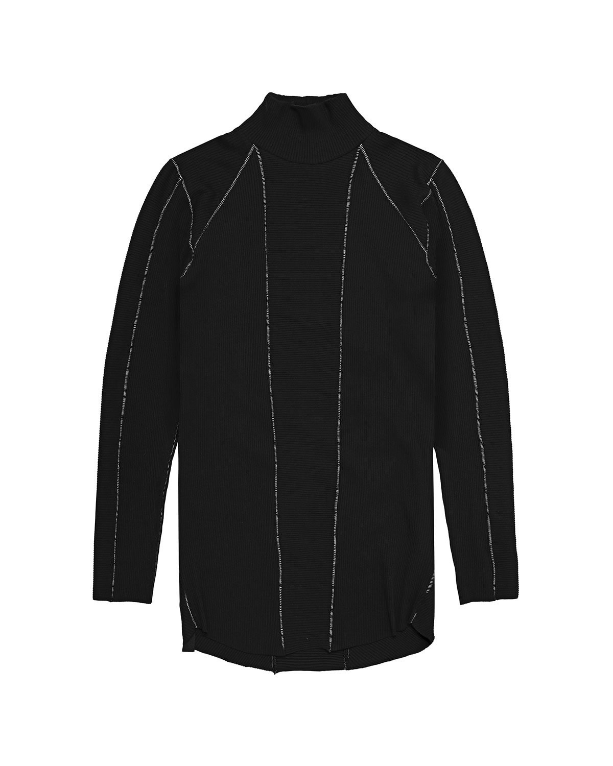 Angular High Neck Contrast Sweater