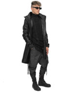 Angular High Neck Contrast Sweater