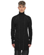 Angular High Neck Contrast Sweater