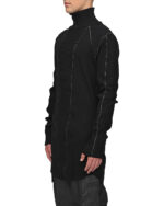 Angular High Neck Contrast Sweater