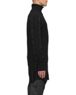 Angular High Neck Contrast Sweater