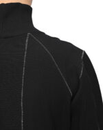 Angular High Neck Contrast Sweater