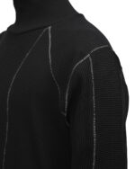 Angular High Neck Contrast Sweater