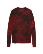 Cloud Red Layer Rib Knit Sweater