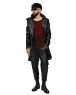 Cloud Red Asymmetric Layers Dyed Sweater