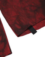 Cloud Red Asymmetric Layers Dyed Sweater