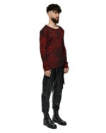 Leather Curve Cargo Vegan Pants