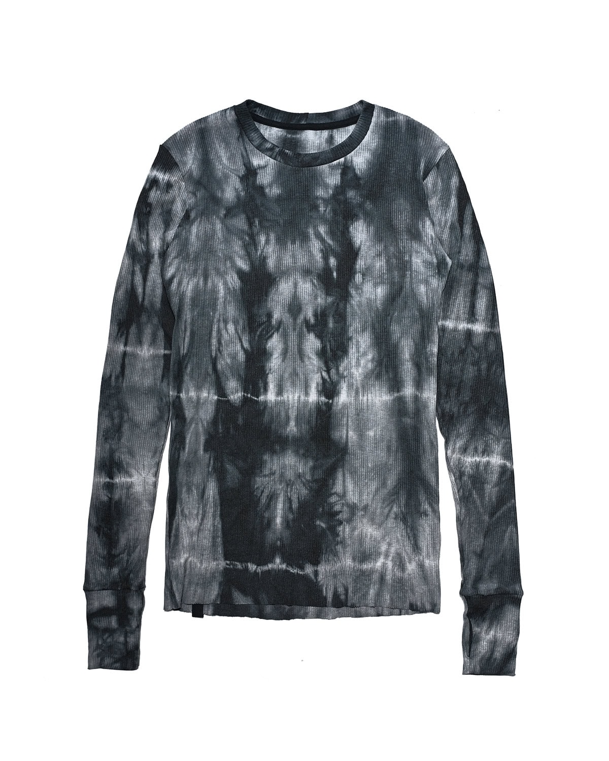 Contrast Indigo Long Sleeve Top