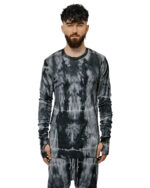 Contrast Indigo Long Sleeve Top