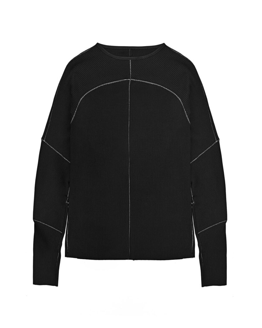 Contrast Scar Elemental Sweater