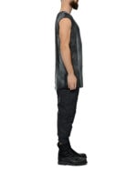 Indigo Dyed Layer Sleeveless T-Shirt