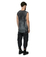 Indigo Dyed Layer Sleeveless T-Shirt