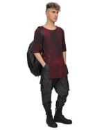 Layers Red Moss Cloud Dyed T-Shirt