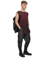 Layers Red Moss Sleeveless T-Shirt
