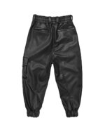 Leather Curve Cargo Vegan Pants
