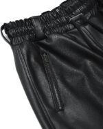 Leather Curve Cargo Vegan Pants