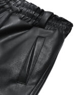 Leather Curve Cargo Vegan Pants