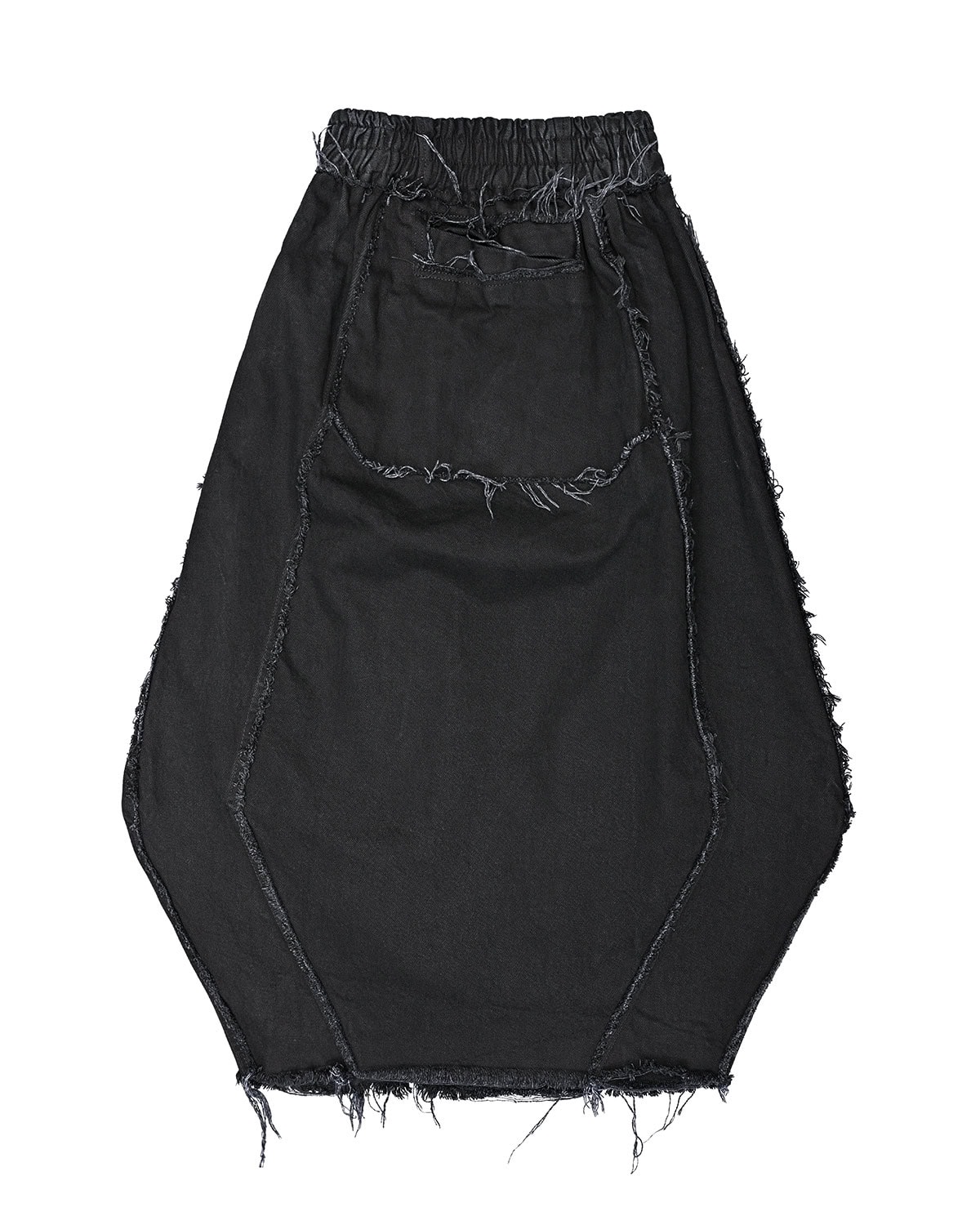 Hexa Denim Wash Volume Skirt