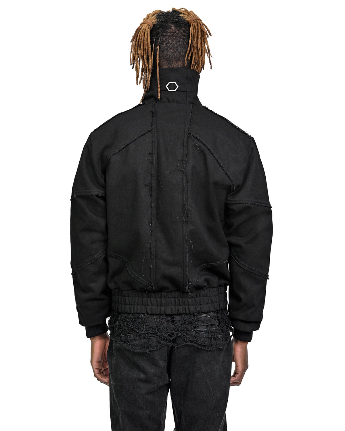 Black Hexa High Bomber Jacket