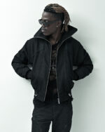 Black Hexa High Bomber Jacket