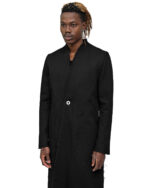 Black Long Denim Hexa Coat