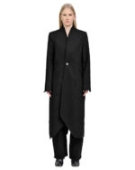 Black Long Denim Hexa Coat